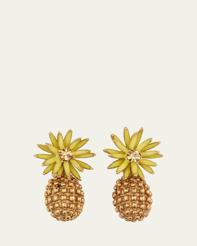 Flower Post with Cactus Drop Earrings