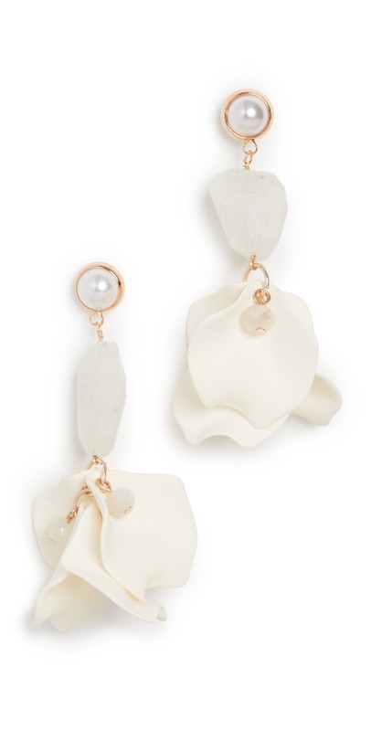 SHASHI Orchid Earrings Whit