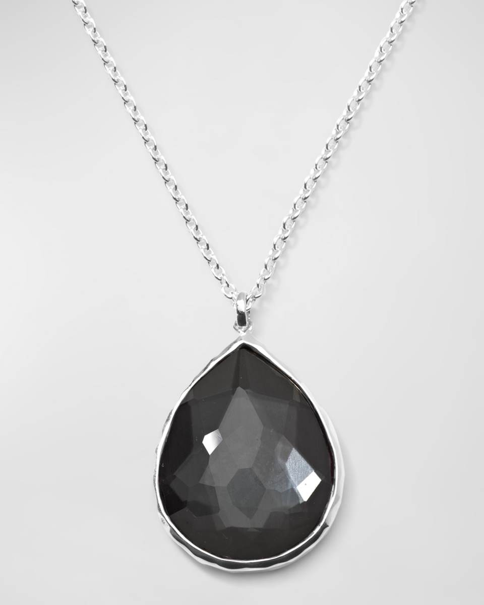 Sterling Silver Rock Candy Hematite Pendant Necklace