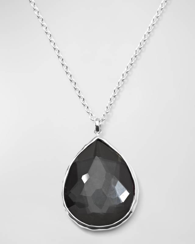 Sterling Silver Rock Candy Hematite Pendant Necklace