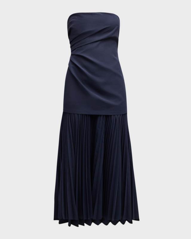 Austin Strapless Drop-Waist Maxi Dress