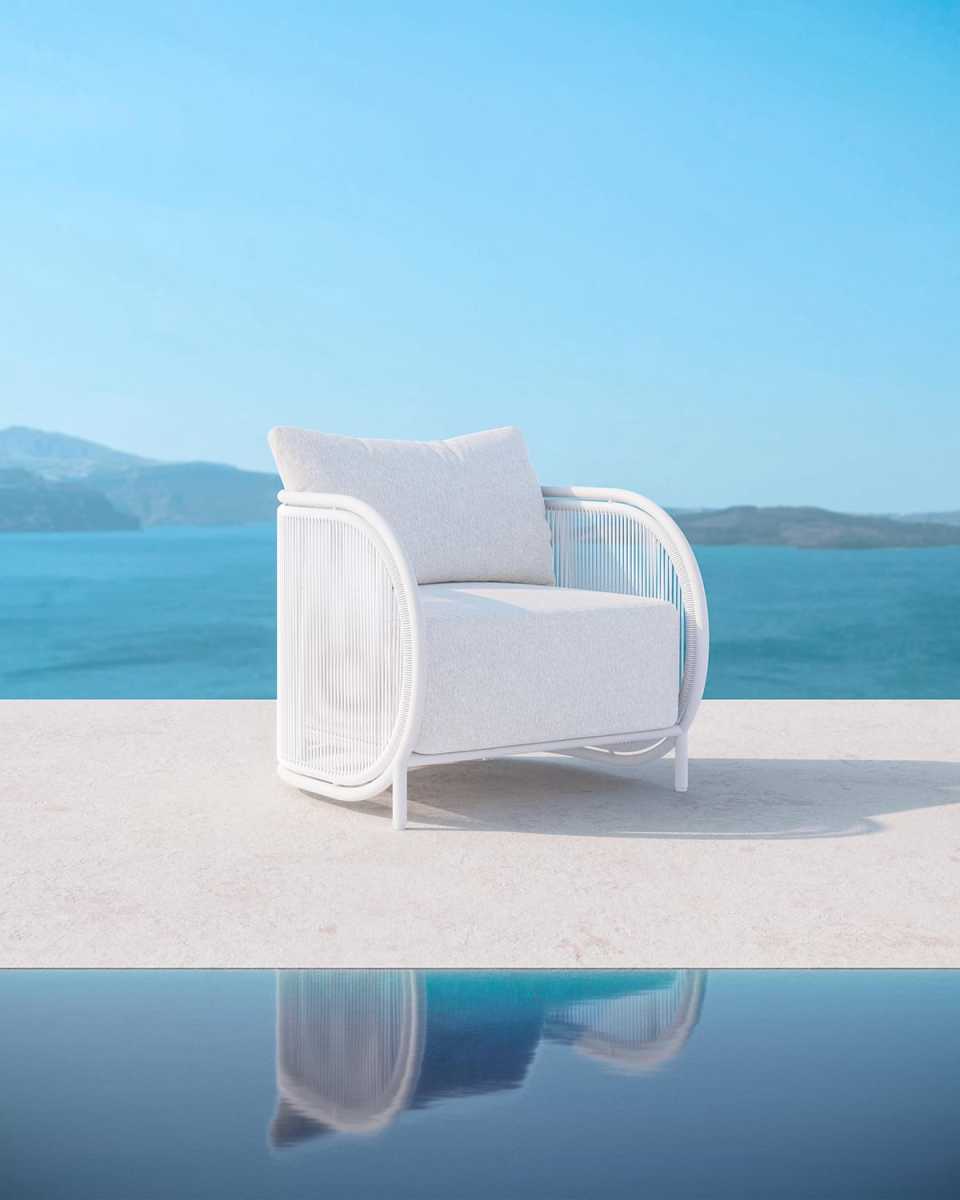Kamari Club Chair & Polar Cushion