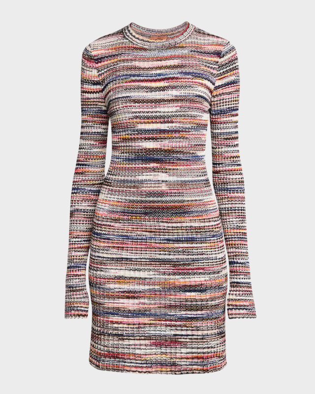 Heathered Knit Short Dress