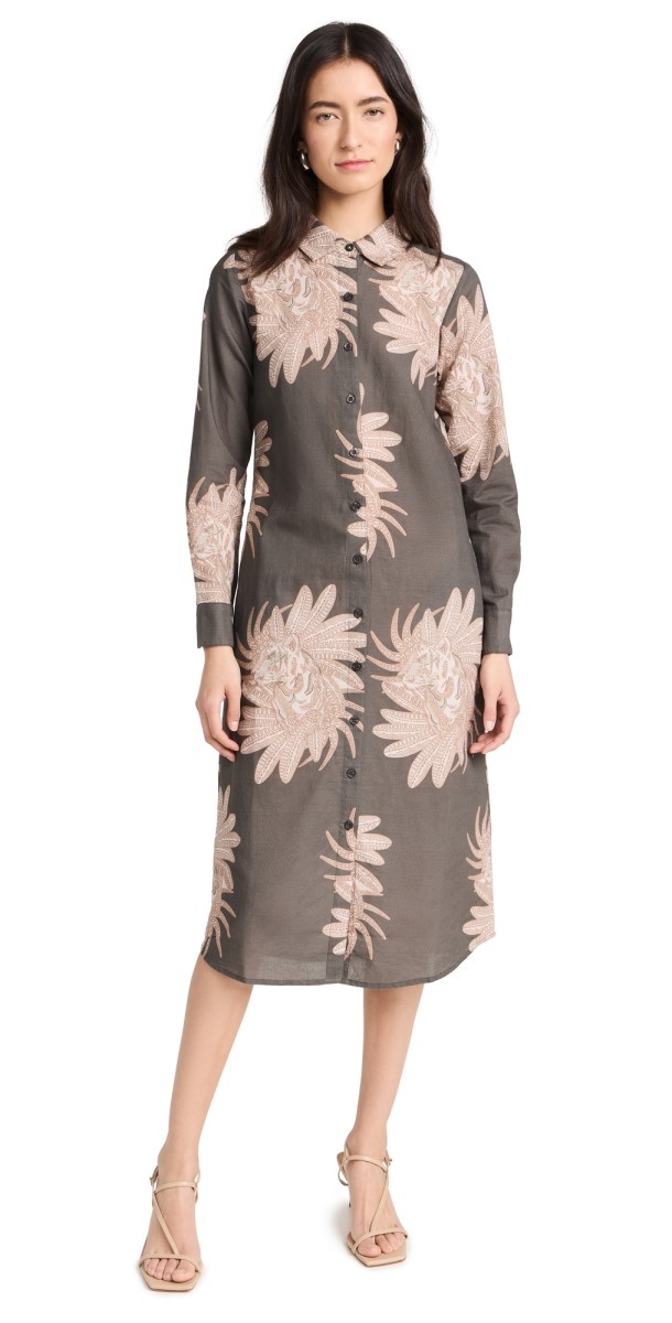 Las Sureñas Greek Tiger Grey Dress Greek Tiger Grey