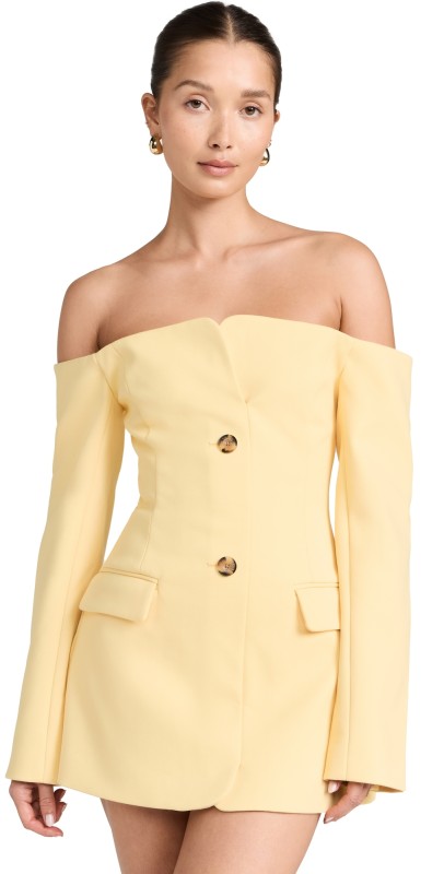 SIR. Sandrine Tailored Mini Dress Limone