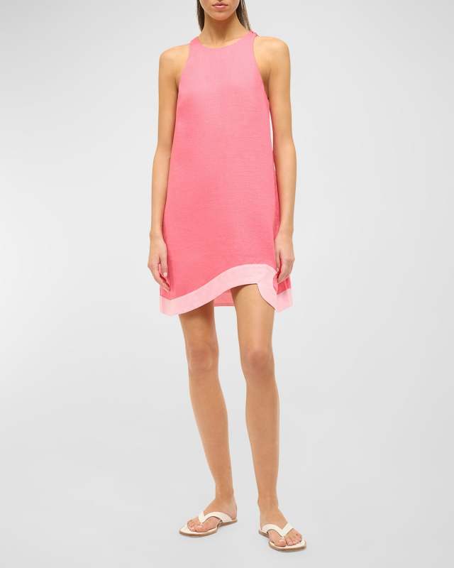 Allori Sleeveless Linen Mini Dress