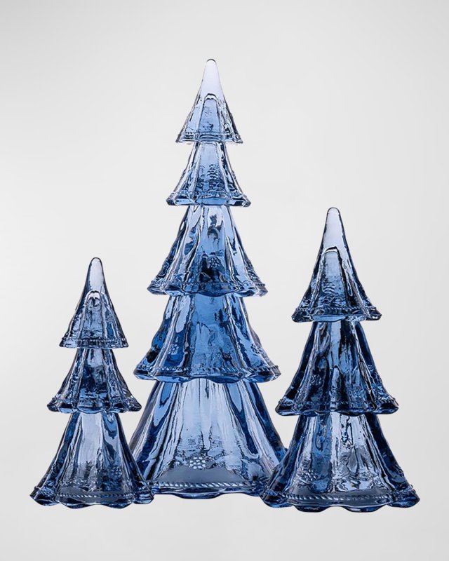 Berry and Thread 10.5-Inch Blue Tree 3-Piece Set
