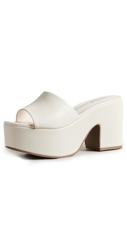 Larroudé Miso Platform Sandals Ivory