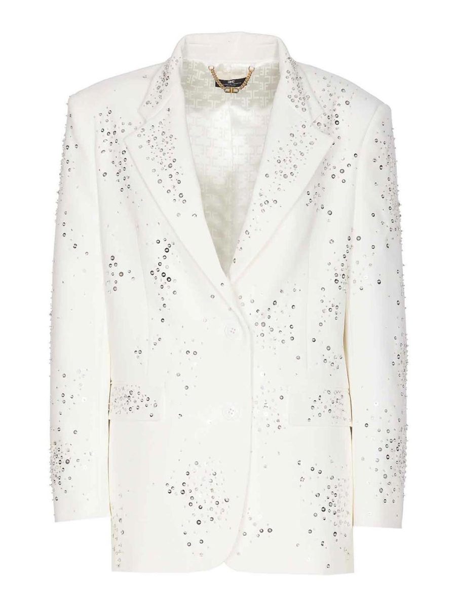 Elisabetta Franchi Veste Casual - Blanc