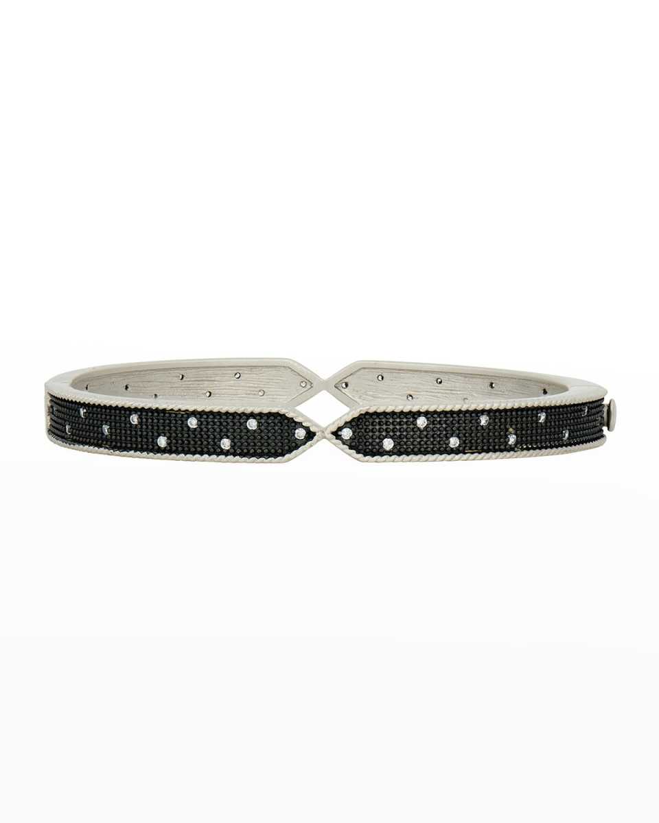Industrial Texture Hinge Bangle