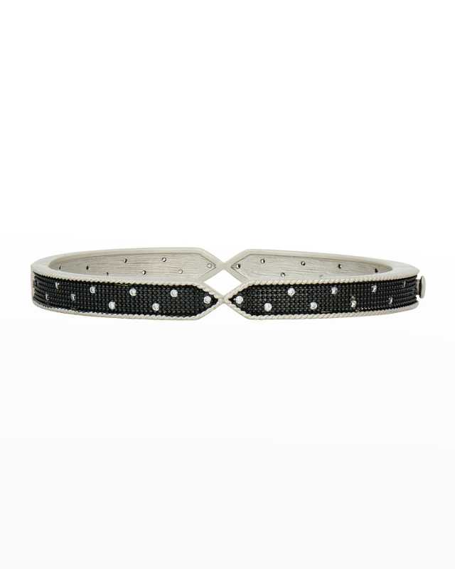 Industrial Texture Hinge Bangle