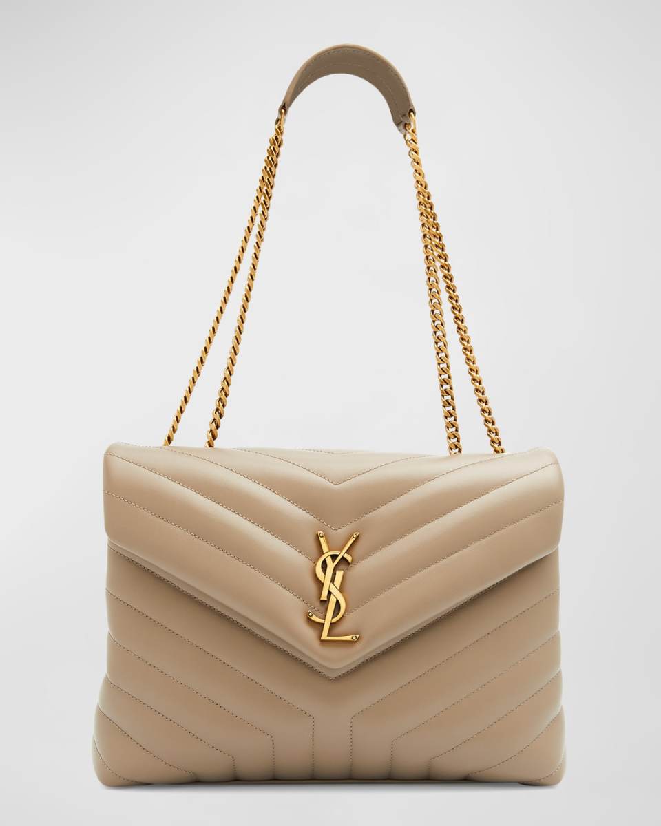 Loulou Medium YSL Shoulder Bag in Quilted Leather