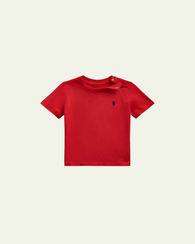 Boy's Cotton Jersey Crewneck Tee, Size 3-24