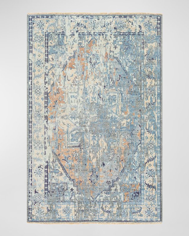 Cappadocia Blue Hand-Knotted Rug, 6' x 9'