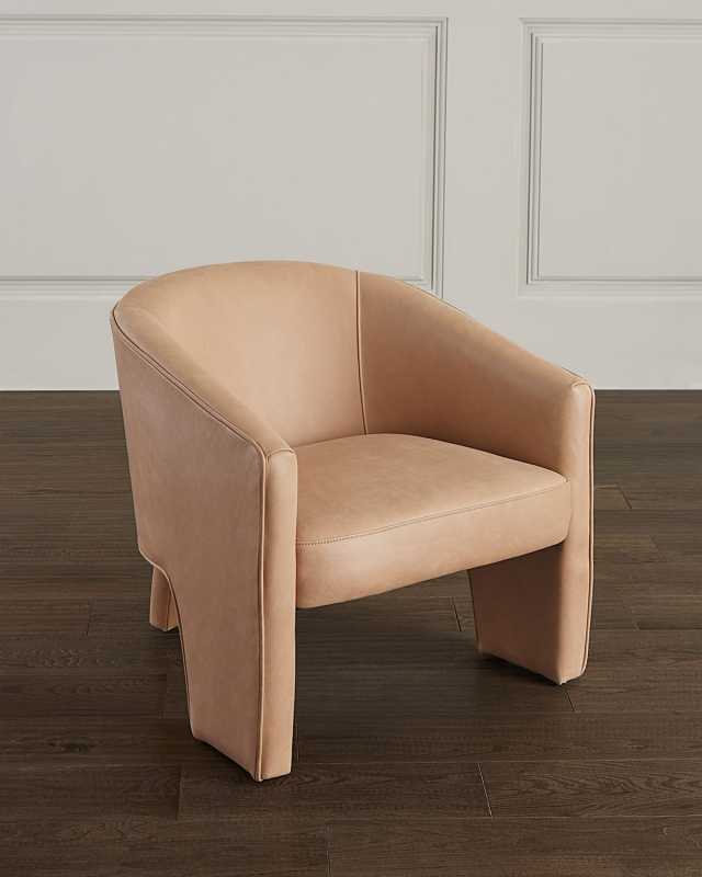 Fae Leather Accent Chair