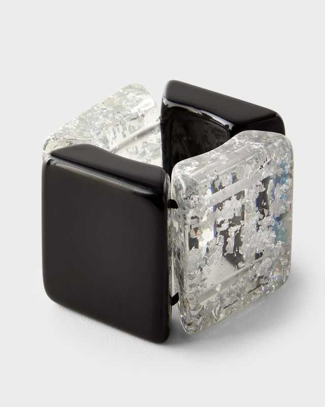 Square Brilliance Napkin Rings, Set of 4
