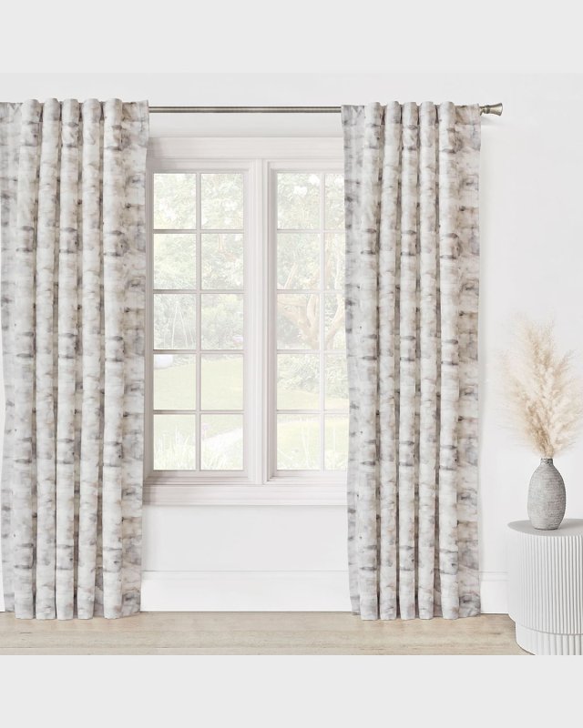 Inez Watercolor Curtain Panel, 108"