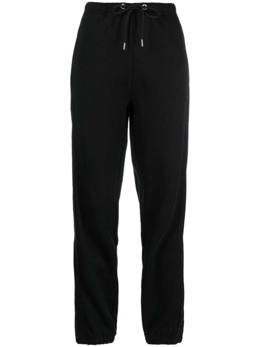panelled cotton-blend track pants
