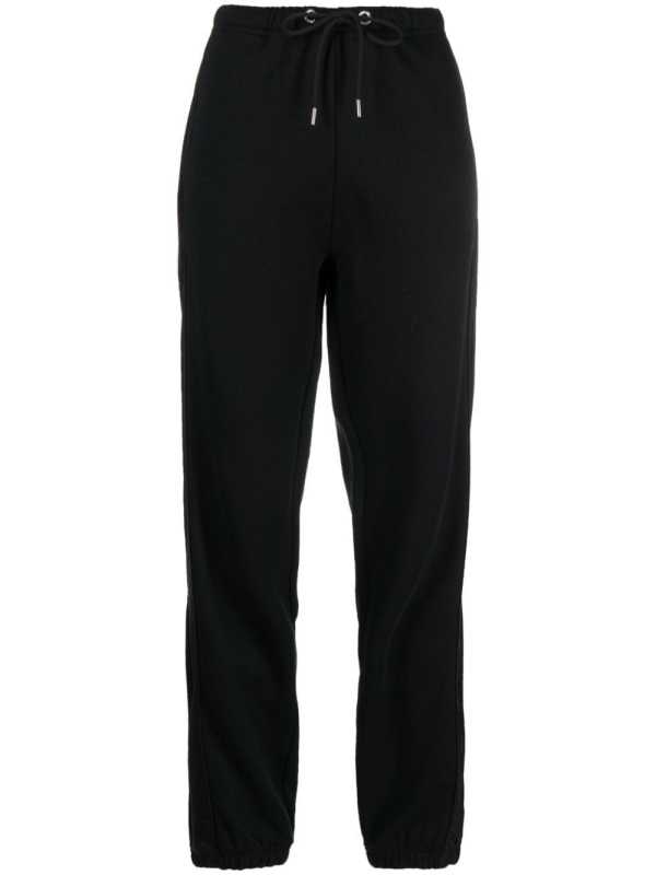 panelled cotton-blend track pants