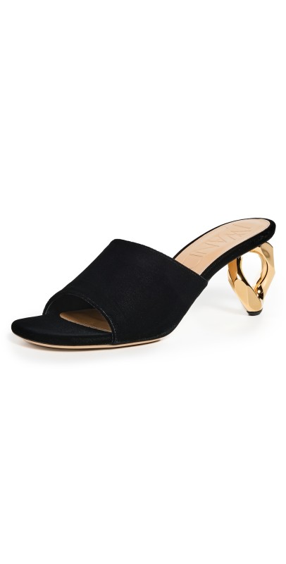 JW Anderson Mule Chain Heels Black