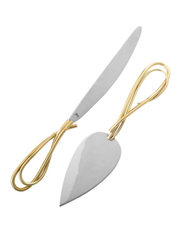 Calla Lily Cake Knife Server Set