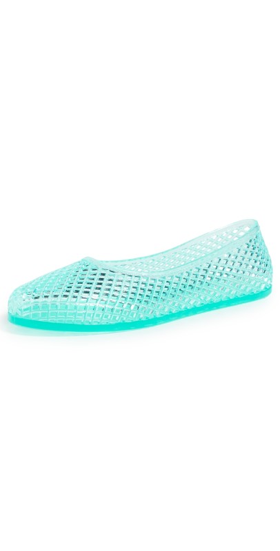 Ancient Greek Sandals Iro Jelly Flats Aqua