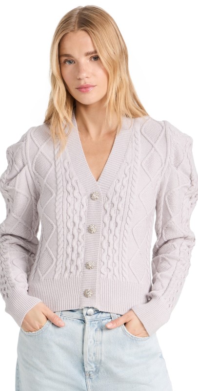 En Saisonalena Cardigan Light Grey