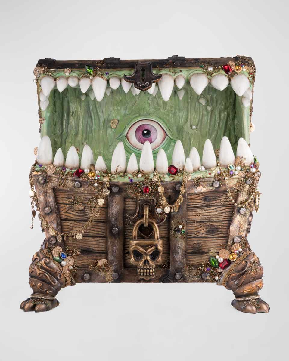 Chester the Treasure Chest Halloween Candy Container