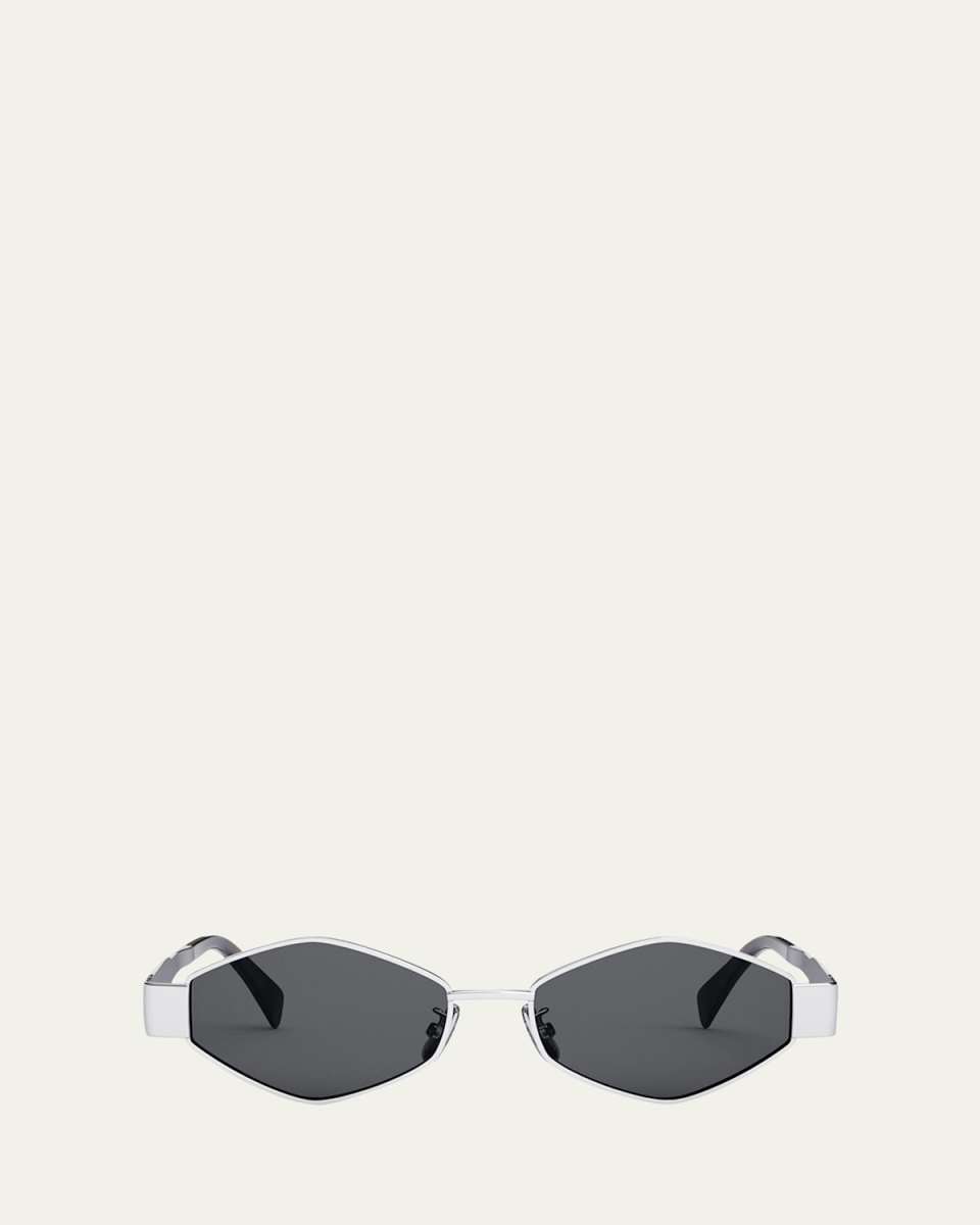 Triomphe Round Metal & Acetate Sunglasses