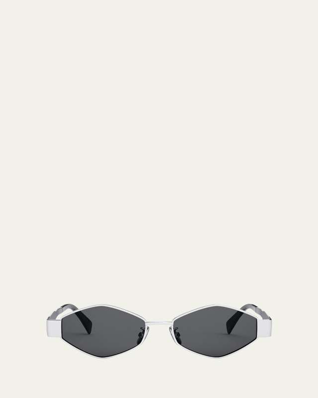 Triomphe Round Metal & Acetate Sunglasses