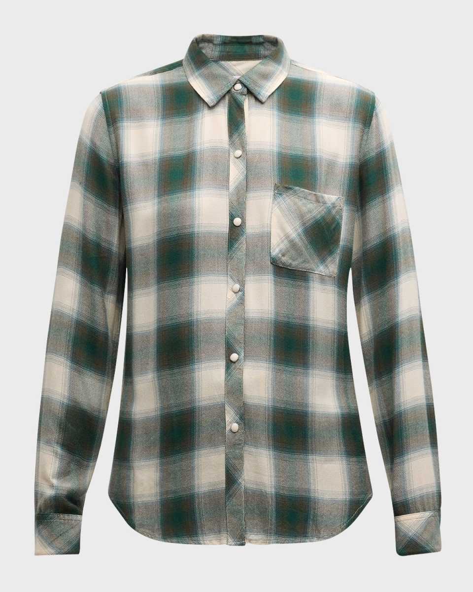Hunter Plaid Button-Front Shirt