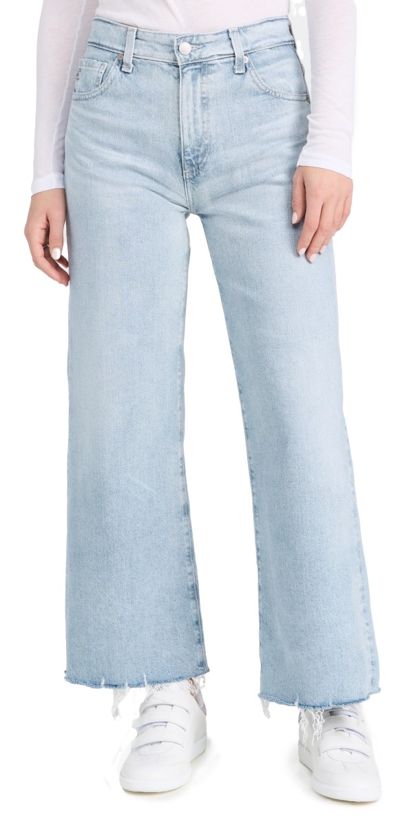AG Saige Wide Leg Crop Jeans Chateau