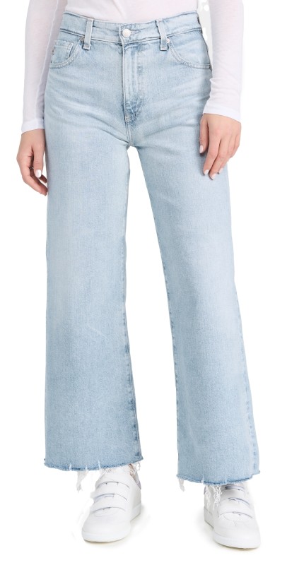 AG Saige Wide Leg Crop Jeans Chateau