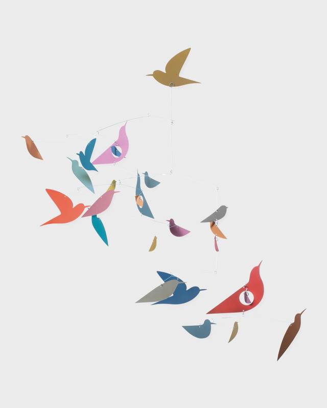 Multicolor Birds Giant Paper Mobile