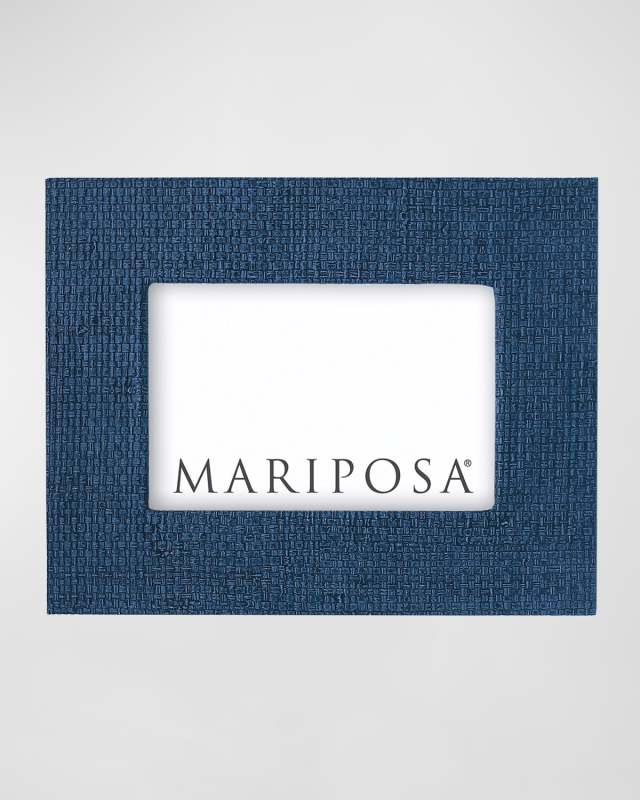 Faux-Grasscloth Photo Frame, 4" x 6"