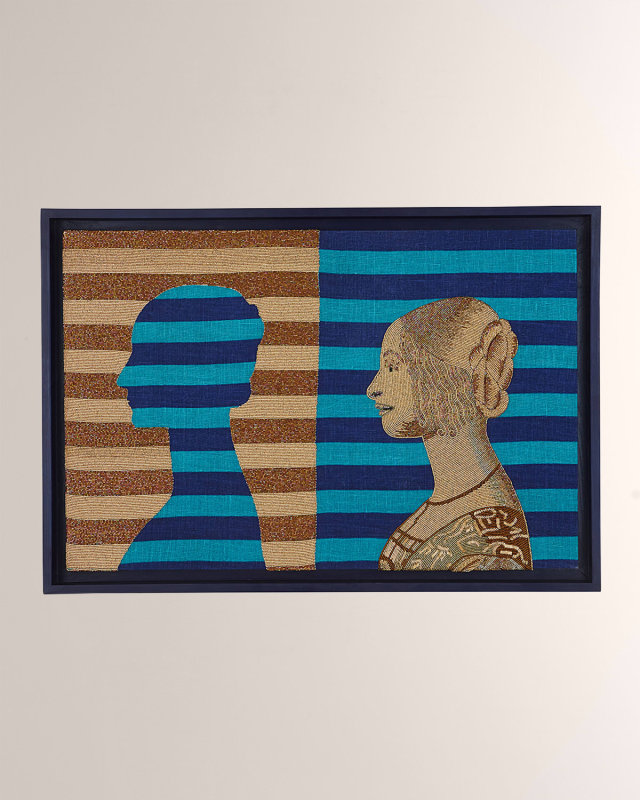 Renaissance Stripes Beaded Wall Art