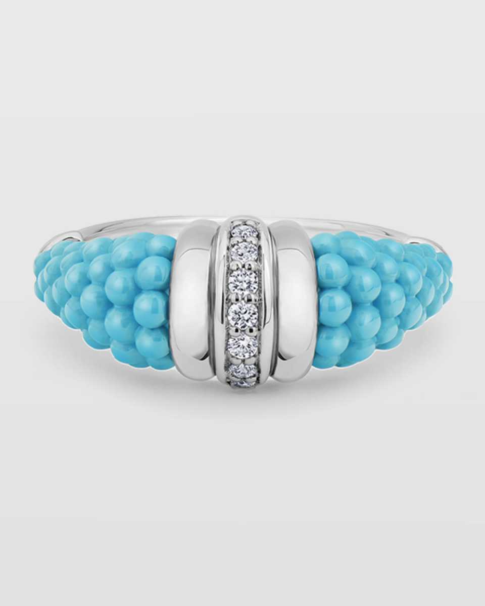 Black Caviar Diamond Tapered Ring
