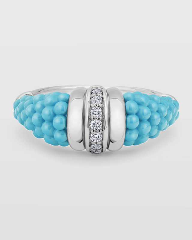 Black Caviar Diamond Tapered Ring