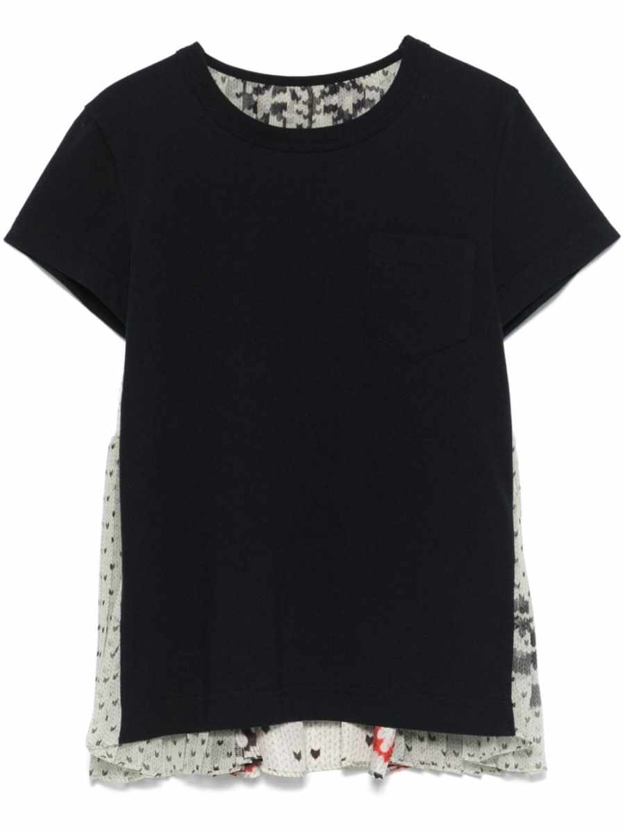 panelled T-shirt