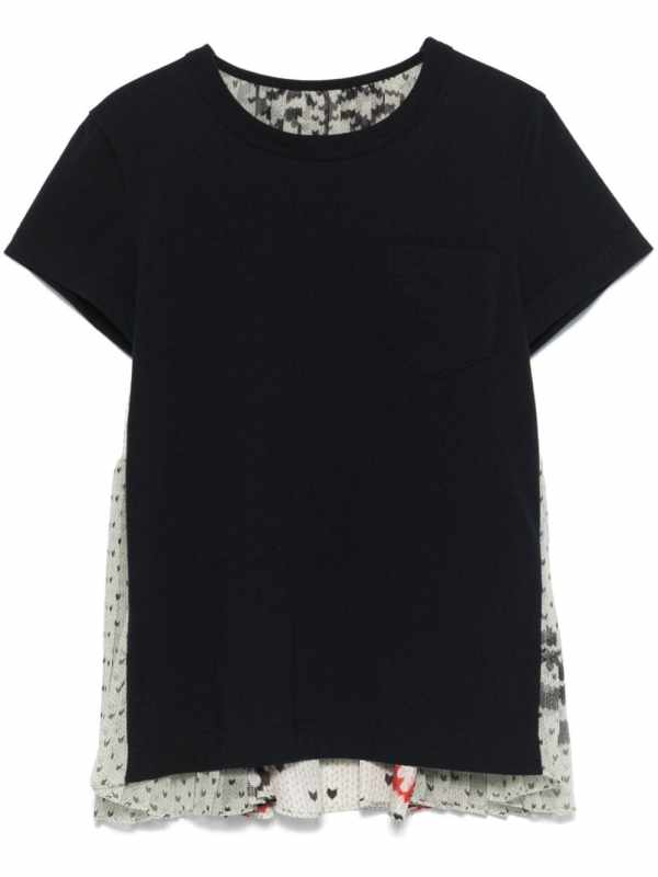 panelled T-shirt