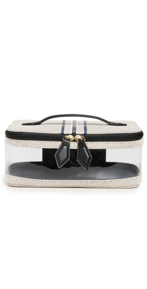 Paravel Cabana See-All Vanity Case Domino Black