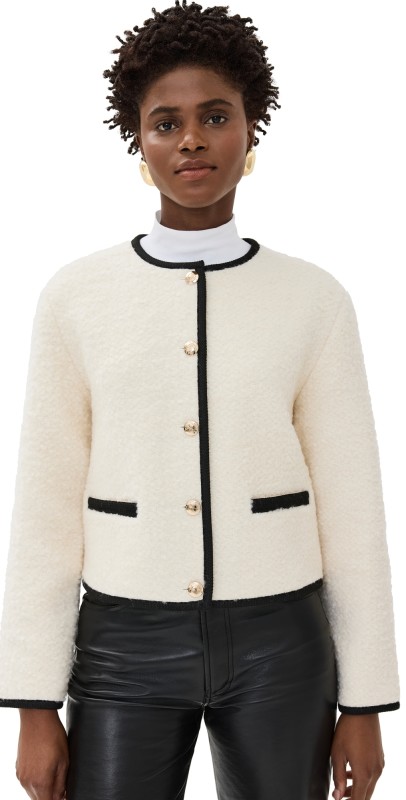 ANINE BING Logan Jacket Ivory