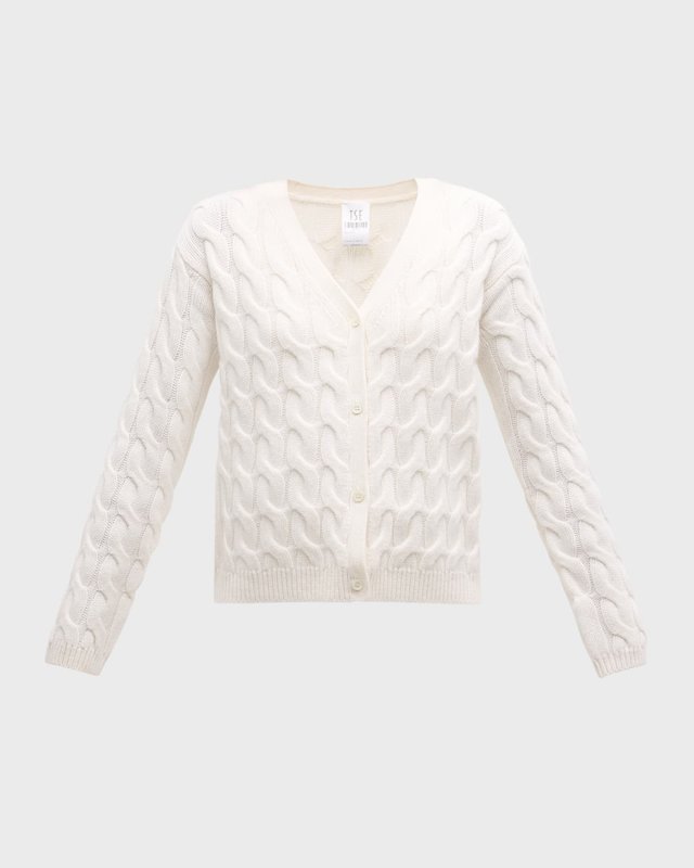 Cashmere Cable-Knit Cardigan