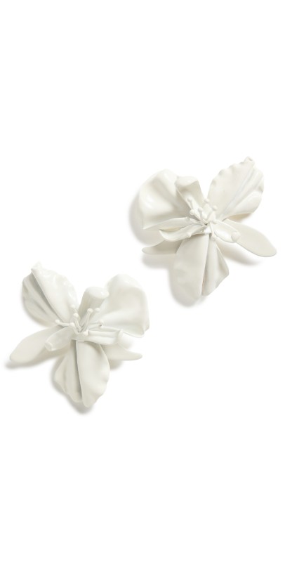 Cult Gaia Mila Earrings Whit