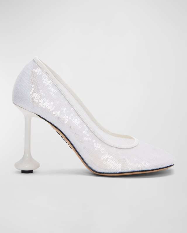 Toy Sequin Stiletto Pumps