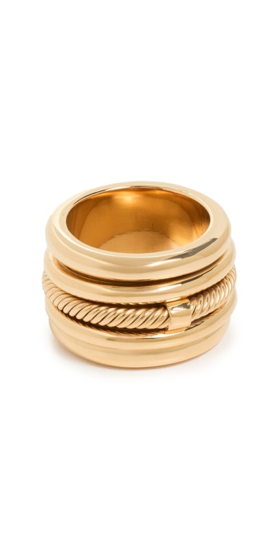 Soko Uzi Statement Ring Gold