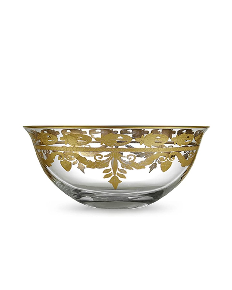 Vetro Gold Serving Bowl
