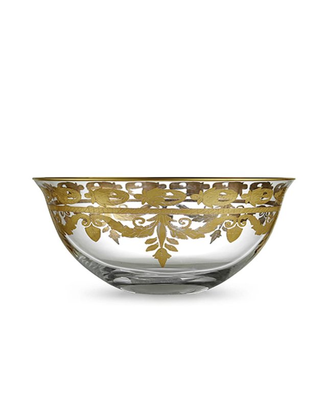 Vetro Gold Serving Bowl