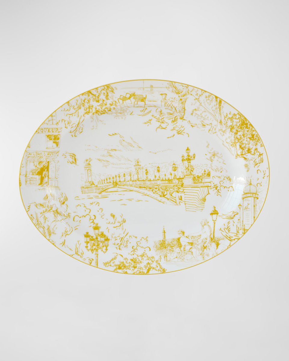 Tout Paris Oval Platter, 15"
