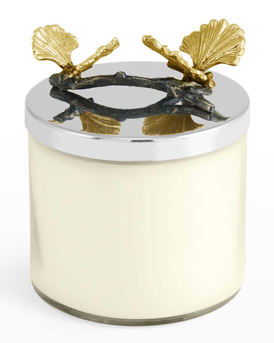 Butterfly Ginkgo Candle